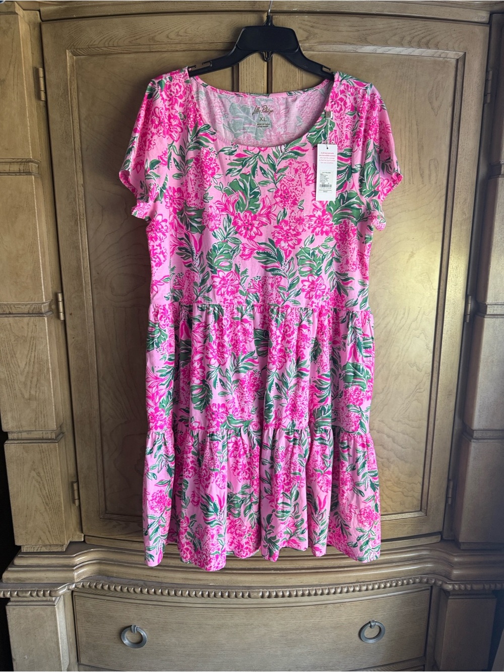 Lilly Pulitzer 🌸 Geanna Short Sleeve Dress Conch Shell Pink Koala La La